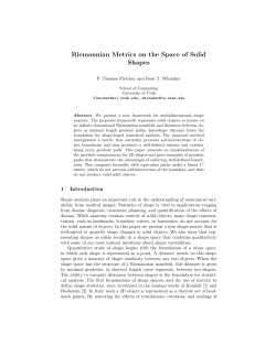 Riemannian Metrics on the Space of Solid Shapes
