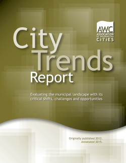 City Trends Report - Association of Washington Cities