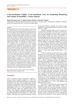 Criterion-Related Validity of Sit-And