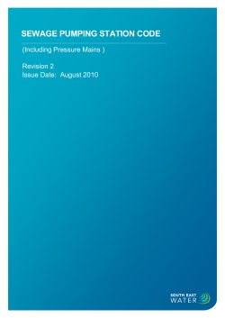 sewage pumping station code