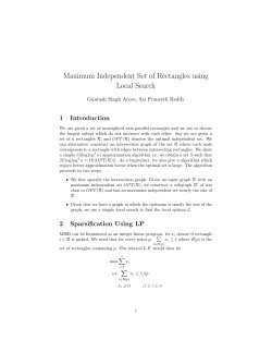 Maximum Independent Set of Rectangles using Local Search