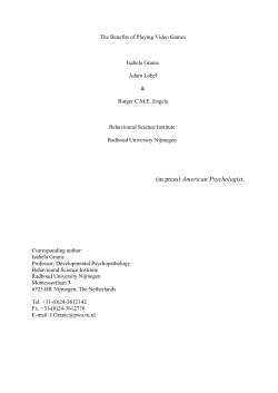 (in press) American Psychologist.