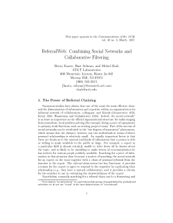 Combining Social Networks and Collaborative Filtering.