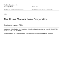 The Home Owners Loan Corporation