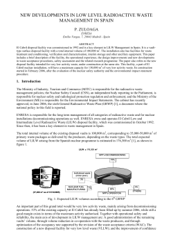 new developments in low level radioactive waste management in