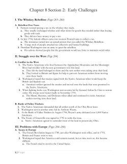 Chapter 8 Section 2: Early Challenges