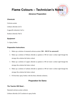Technician`s Notes - School of Chemistry