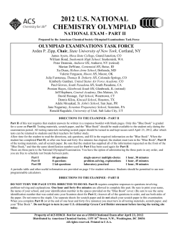 2012 us national chemistry olympiad national exam