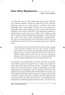 Sailor, Writer, Metaphysician