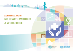 A universal truth: no health without a workforce