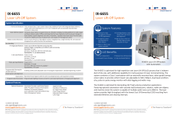 IX-6655 Laser Lift-Off System Datasheet
