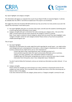 Key report highlights - Reporting Awards from CorporaterRegister.com