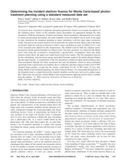 Determining the incident electron fluence for Monte Carlo