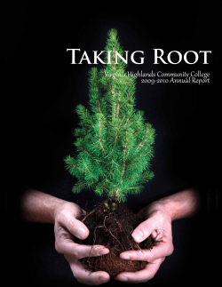 Taking Root - Virginia Highlands Community College