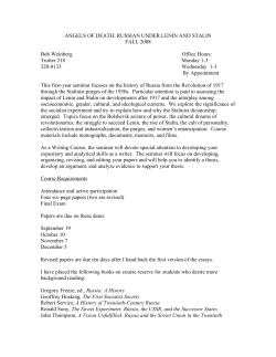 ANGELS OF DEATH: RUSSIAN UNDER LENIN AND STALIN FALL