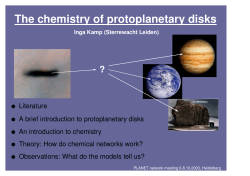 The chemistry of protoplanetary disks