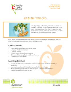 Healthy Snacks - Canada Agriculture and Food Museum