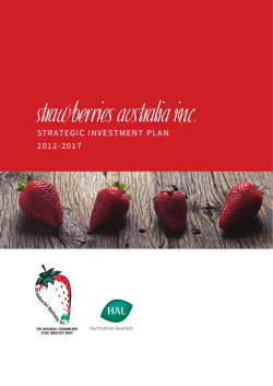 Strawberries Australia inc. - Horticulture Innovation Australia