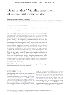 Dead or alive? Viability assessment of micro