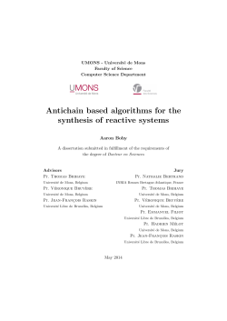 Antichain based algorithms for the synthesis of reactive systems