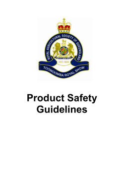 Product Safety Guidelines