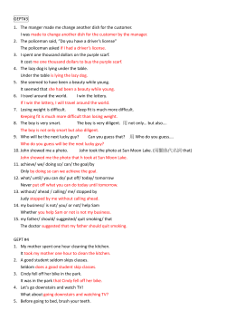 GEPT#3 1. The manger made me change another dish for the