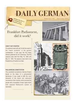 Frankfurt Parliament (history)