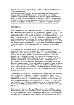 Speech 7 - The Oliver Cromwell website