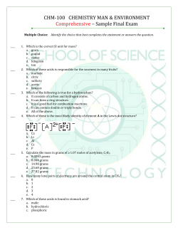 Comprehensive Final Sample Exam