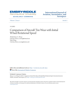 Comparison of Aircraft Tire Wear with Initial Wheel Rotational Speed