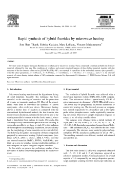 Rapid synthesis of hybrid fluorides by microwave heating