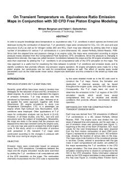 On Transient Temperature vs. Equivalence Ratio