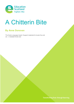 A Chitterin Bite - Education Scotland