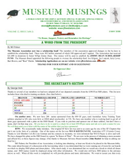 PHASE TWO - The US Army John F. Kennedy Special Warfare