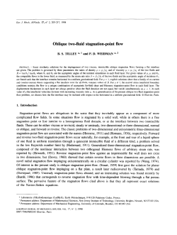 Oblique two-fluid stagnation-point flow