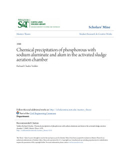 Chemical precipitation of phosphorous with sodium