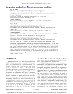 Large atom number Bose-Einstein condensate machines