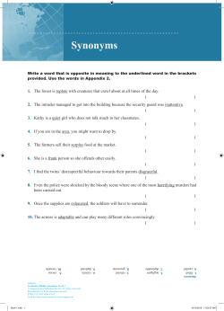 Synonyms - Singapore Asia Publishers