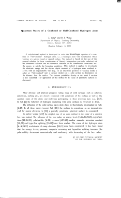 Quantum States of a Confined or Half