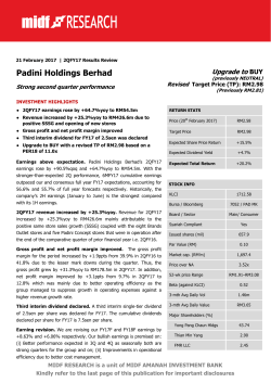 Strong Second Quarter Performance