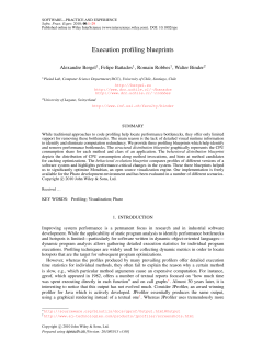Execution profiling blueprints