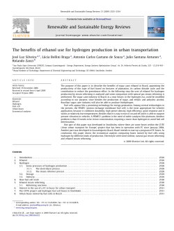 The benefits of ethanol use for hydrogen production in urban
