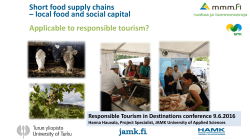Short food supply chains &ndash; local food and social capital