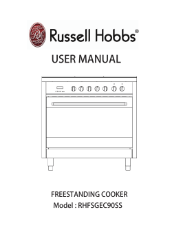 Freestanding cooker(F96) 说明书