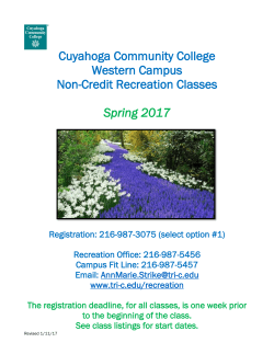 Spring 2017 - Cuyahoga Community College