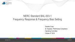 FERC Frequency Response Notice of Proposed
