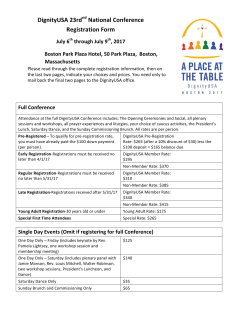 Paper Form - Conference 2017 Website