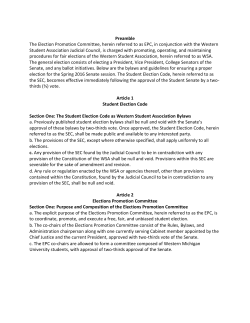 Preamble The Election Promotion Committee, herein referred to as