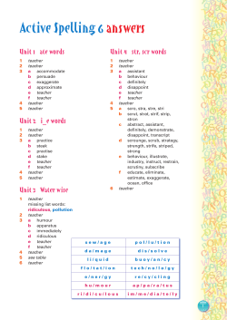 Active Spelling 6 answers