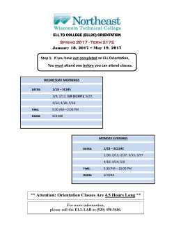 Attention: Orientation Classes Are 4.5 Hours Long